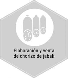 Servicios. Elaboración y venta de chorizo de jabalí. Centro de caza Murieta Navarra